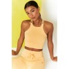Lace up sports bra high waist seamless Fitness Yoga suit European and American Yoga long sleeve suit women 