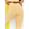 Rib seamless Yoga suit women's autumn and winter knitted nine point long sleeve sports Yoga suit 