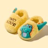 Children's cotton-padded shoes, boys and girls, home warm soft-soled cartoon baby slippers