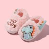 Children's cotton-padded shoes, boys and girls, home warm soft-soled cartoon baby slippers