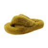 Plus size fall/winter Korean style all-match outer wear flat-bottomed fashion furry factory women's slippers direct supply