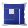 Home Blue abstract geometric pillow cover maple leaf grass pattern sofa living room decorative pillow cover