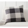 Pillow light luxury Plaid yarn dyed stitching Teddy cashmere pillow cover lamb cashmere pillow cover imitation wool pillow cushion