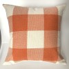 Pillow light luxury Plaid yarn dyed stitching Teddy cashmere pillow cover lamb cashmere pillow cover imitation wool pillow cushion