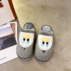 Daisy duckling plush net celebrity cute cotton slippers female indoor home winter plus velvet Baotou plush drag couple