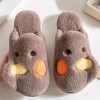 Cotton slippers, women's home indoor warmth, thick-soled plush slippers