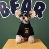 Dog clothes autumn winter fashion handsome Sherry bear teddy small and medium-sized dog pet bear shirt + tie