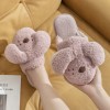 Cotton slippers female couple home warm indoor bedroom cute soft bottom non-slip cartoon Japanese style plush male