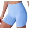 Thickened European and American candy color fitness shorts women's high waist seamless Yoga Pants 