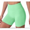 Thickened European and American candy color fitness shorts women's high waist seamless Yoga Pants 