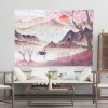 Ancient scenery background cloth sunset mountain wave bedside bedroom living room sofa background decorative painting wall cloth