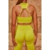 2021 autumn and winter seamless Yoga suit European and American thread knitted short sleeved trousers suit women's sports fitness suit 
