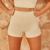 2021 autumn and winter seamless Yoga suit European and American thread knitted short sleeved trousers suit women's sports fitness suit 