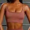 2021 autumn and winter seamless yoga clothes women's beautiful back sports fitness clothes European and American hip lifting high waist Yoga Pants 