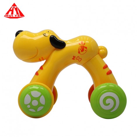 Huiye wholesale plastic education gift cute animal drive without battery energy saving baby musical rattles toys