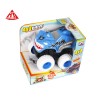 Huiye hot selling dinosaur motorcycle inertia car 360 rotation friction powered cars monster plastic truck toy car for kids