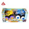 Huiye hot selling dinosaur motorcycle inertia car 360 rotation friction powered cars monster plastic truck toy car for kids