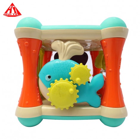 Huiye best selling wholesale colorful plastic funny activity cube early educational toys for baby
