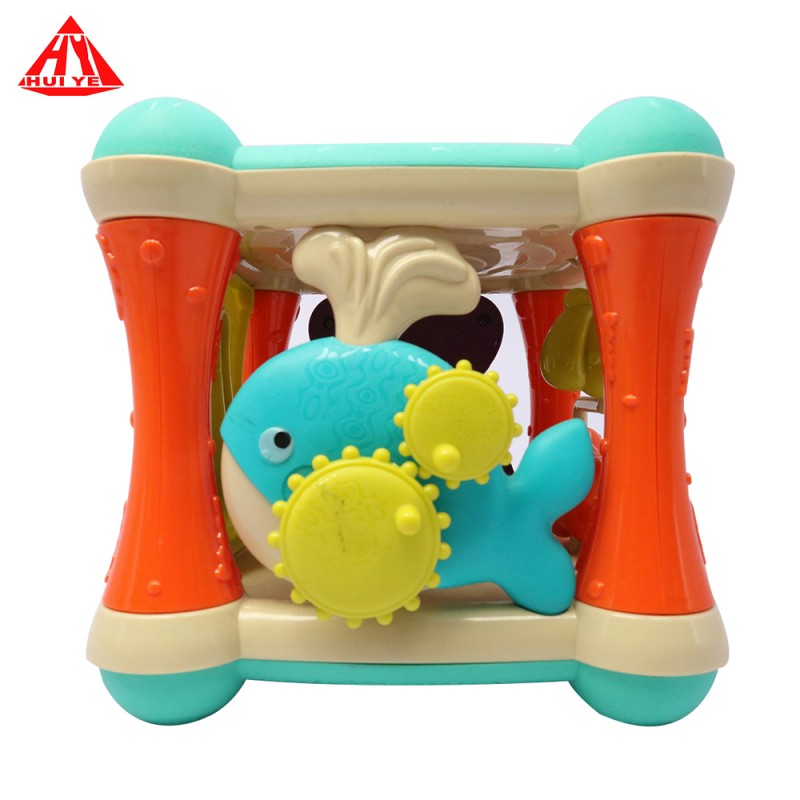 Huiye best selling wholesale colorful plastic funny activity cube early educational toys for baby