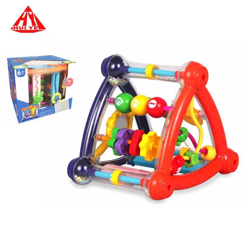 Huiye 5 Sides Infant Toddler Multifunctional funny baby cubes baby toys educational montessori educational toys