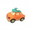 Huiye hot sale mini kids car with universal wheels bump and go with lighting and music cartoon electric musical taxi car toys