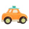 Huiye hot sale mini kids car with universal wheels bump and go with lighting and music cartoon electric musical taxi car toys