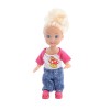 4.5inch mini vinyl girls toys doll set for kids