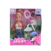 4.5inch mini vinyl girls toys doll set for kids