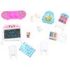Huiye high quality girl toys teacher set 11.5 inch joint doll toy