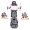 Huiye 2020 kids electric train deformation transformation car robot toy for kids