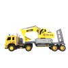 Huiye coche de juguete electrico functional sound and lights Excavator tractor kid friction toy truck friction toy vehicles