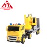 Huiye coche de juguete electrico functional sound and lights Excavator tractor kid friction toy truck friction toy vehicles