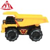 Huiye high quality baby plastic friction toy vehicles powered construction engineering car model dump truck toy