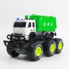 Huiye big wheel collision bounce jumping kids plastic city service cleaning cars friction sanitation garbage model truck toys