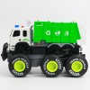 Huiye big wheel collision bounce jumping kids plastic city service cleaning cars friction sanitation garbage model truck toys