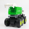 Huiye big wheel collision bounce jumping kids plastic city service cleaning cars friction sanitation garbage model truck toys
