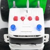 Huiye big wheel collision bounce jumping kids plastic city service cleaning cars friction sanitation garbage model truck toys