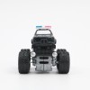 Huiye factory price 4wd Wheels Rock Crawler Off Road pull back car toy 360 rotating friction cars toy police truck toys for kids
