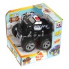 Huiye factory price 4wd Wheels Rock Crawler Off Road pull back car toy 360 rotating friction cars toy police truck toys for kids