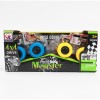 Plastic model car push and go friction powered car toys monster truck toys