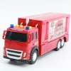 Huiye 2020 new item  1:12 scale friction container truck toy with light and sound