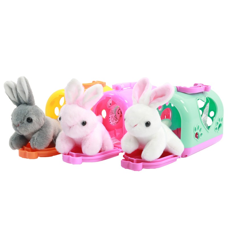 Huiye Amazone promotional gifg plush animal plush rabbit stuffed rabbit toys pet custom stuffed plush Juguetes de peluche