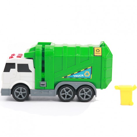 light and sound plastic friction children toy car garbage truck toy