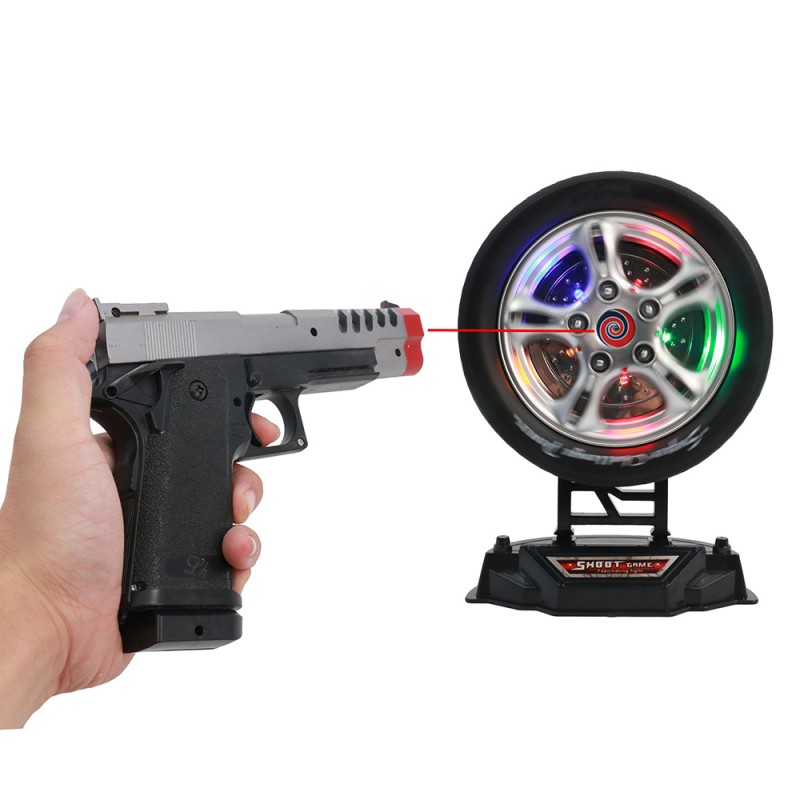 Plastic outdoor toys shooting target game infrared gun for boys