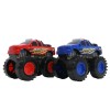Huiye 2020 new item free wheel plastic toy car friction powered cars monster truck toys model with light and sound
