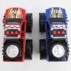 Huiye 2020 new item free wheel plastic toy car friction powered cars monster truck toys model with light and sound