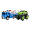 Huiye 2020 plastic toys 1 2 scale  friction powered toy truck model toy for kids