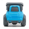 Huiye cartoon mini free wheel beach truck inertia dump car plastic friction toy vehicles tipper truck toy for kids