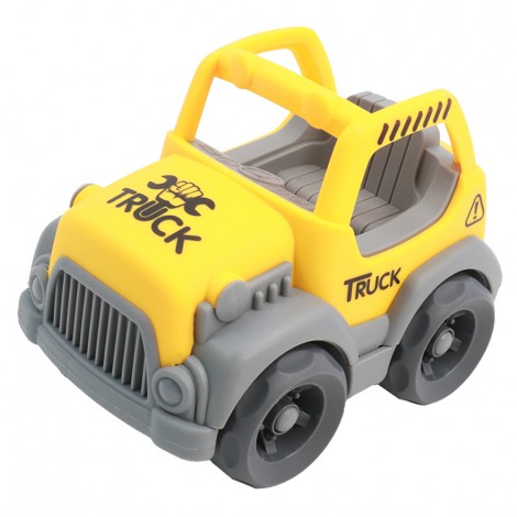 Huiye eco-friendly best boy baby toys friction powered off road mini car toys for kids friction power formula car toy