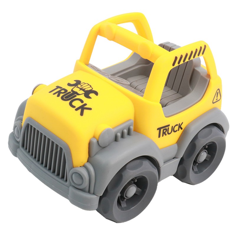 Huiye eco-friendly best boy baby toys friction powered off road mini car toys for kids friction power formula car toy